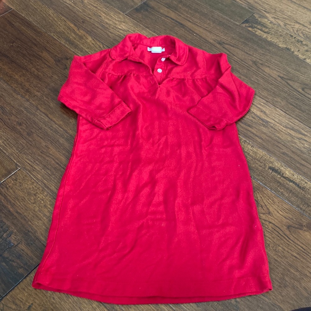 PB Kids.  Long sleeve nightgown. Red. Size 3